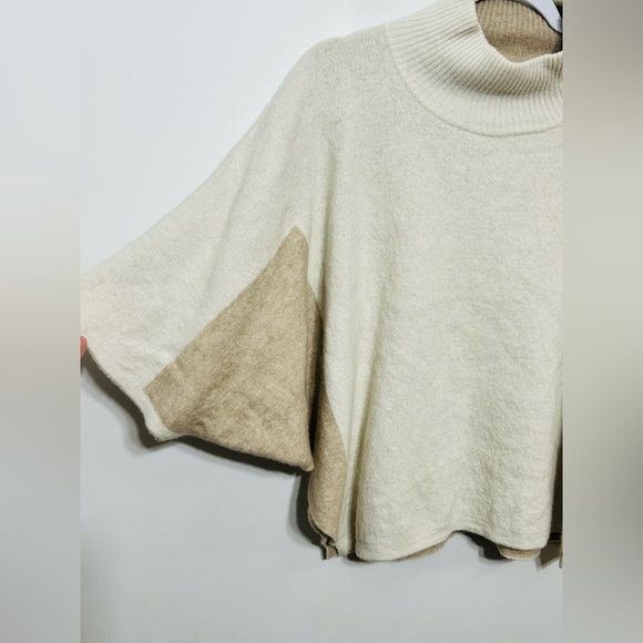 Note di Anita Cashmere and Merino Wool Blend Sweater Cape Poncho Made in Italy - Picture 2 of 6